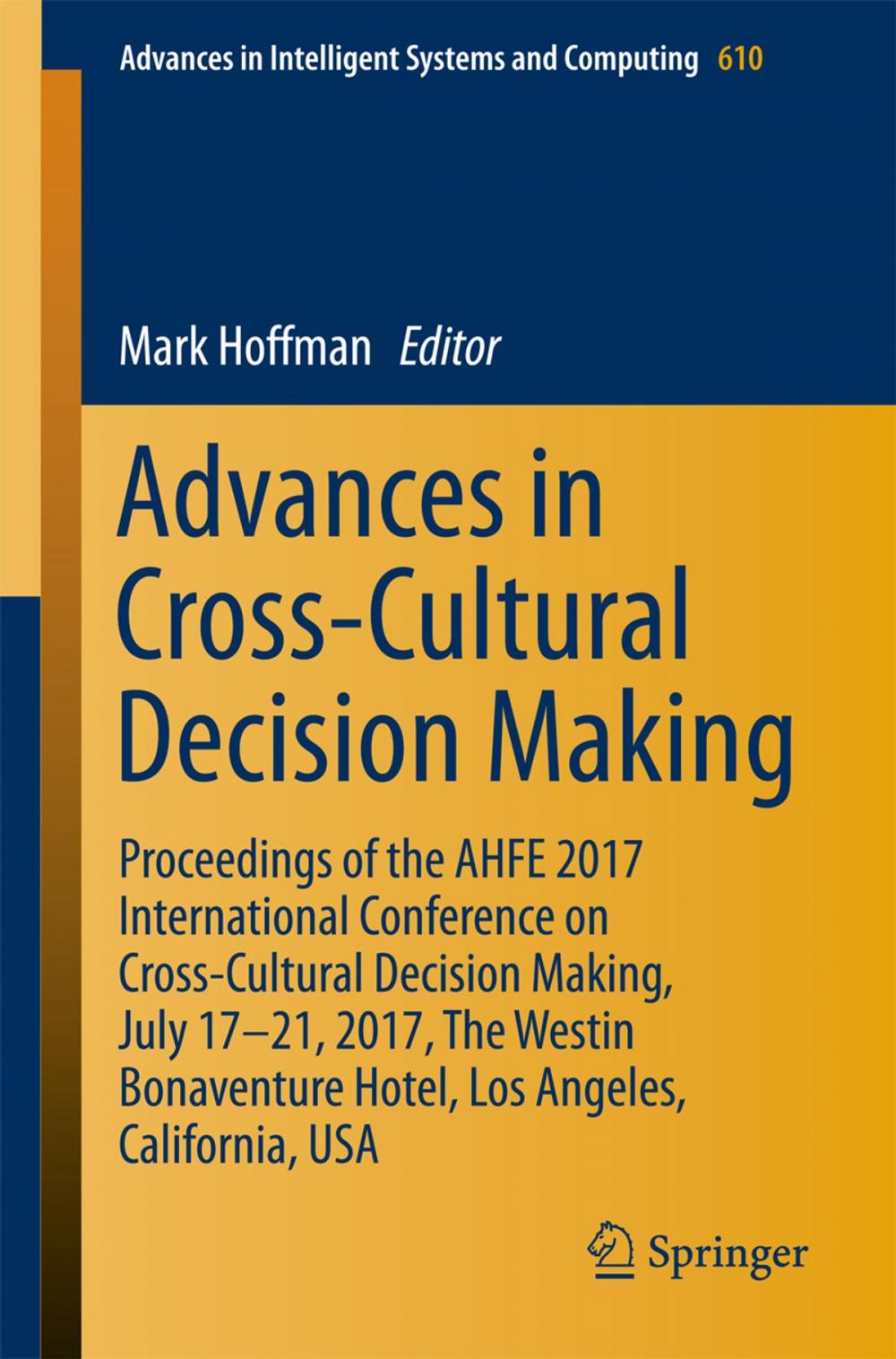 Big bigCover of Advances in Cross-Cultural Decision Making