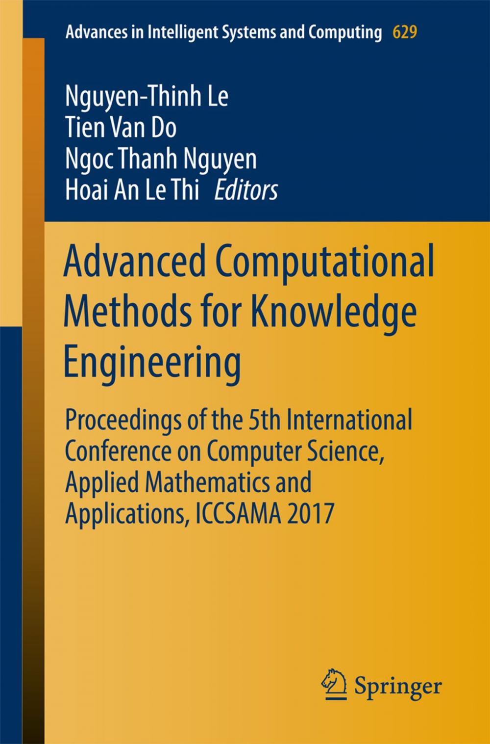 Big bigCover of Advanced Computational Methods for Knowledge Engineering