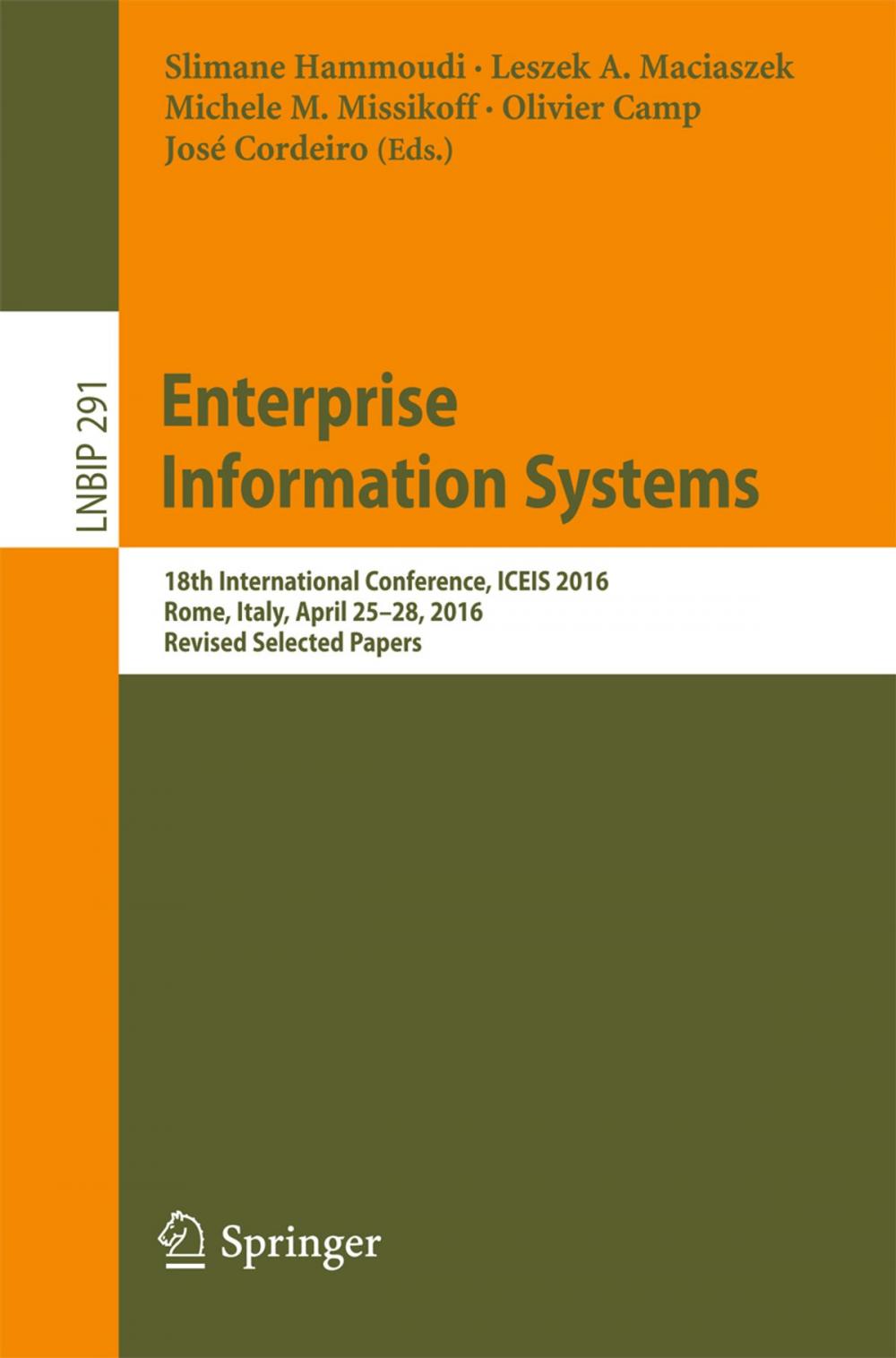 Big bigCover of Enterprise Information Systems