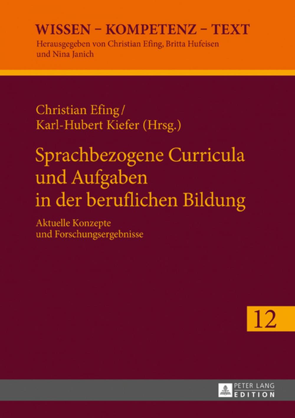 Big bigCover of Sprachbezogene Curricula und Aufgaben in der beruflichen Bildung