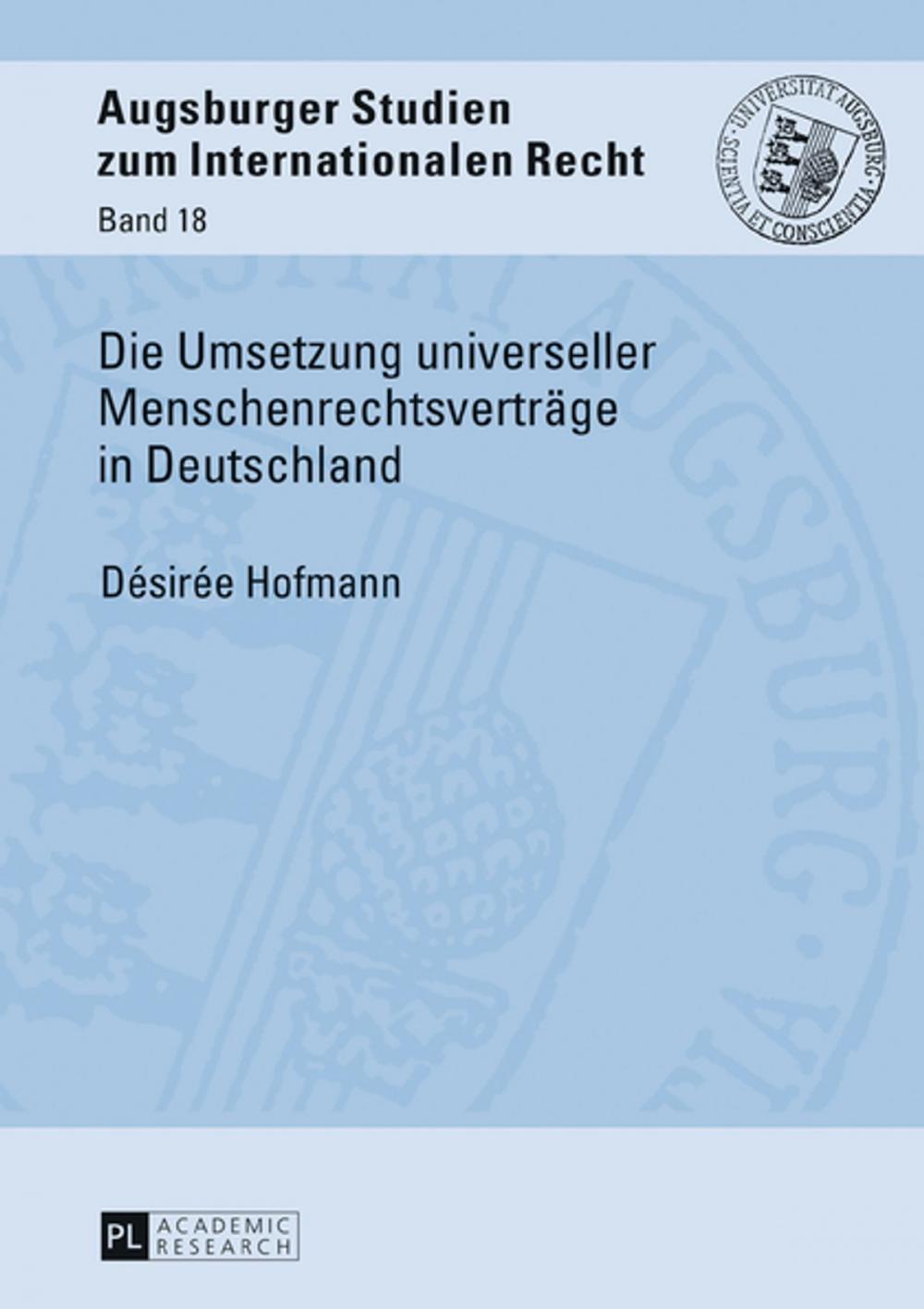 Big bigCover of Die Umsetzung universeller Menschenrechtsvertraege in Deutschland