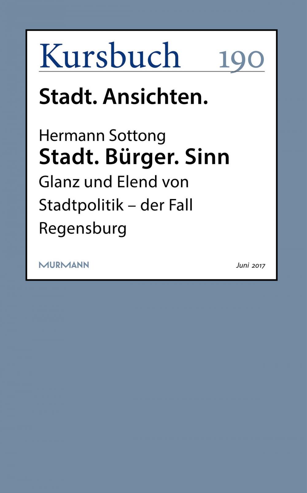 Big bigCover of Stadt. Bürger. Sinn