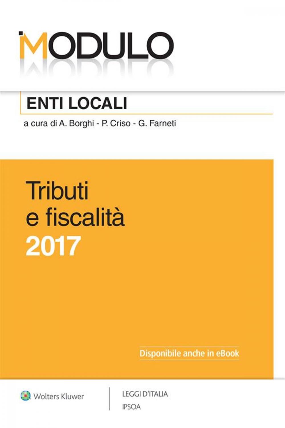 Big bigCover of Modulo Enti Locali Tributi e fiscalità