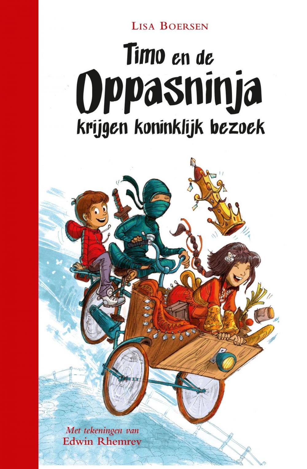 Big bigCover of Timo en de oppasninja krijgen koninklijk bezoek