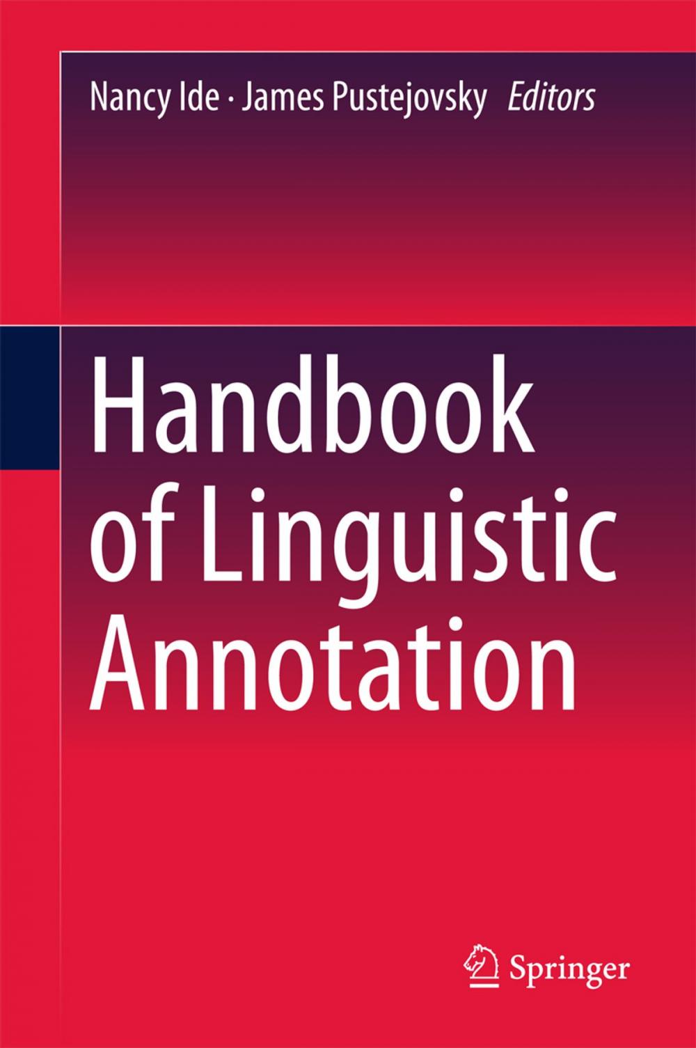 Big bigCover of Handbook of Linguistic Annotation