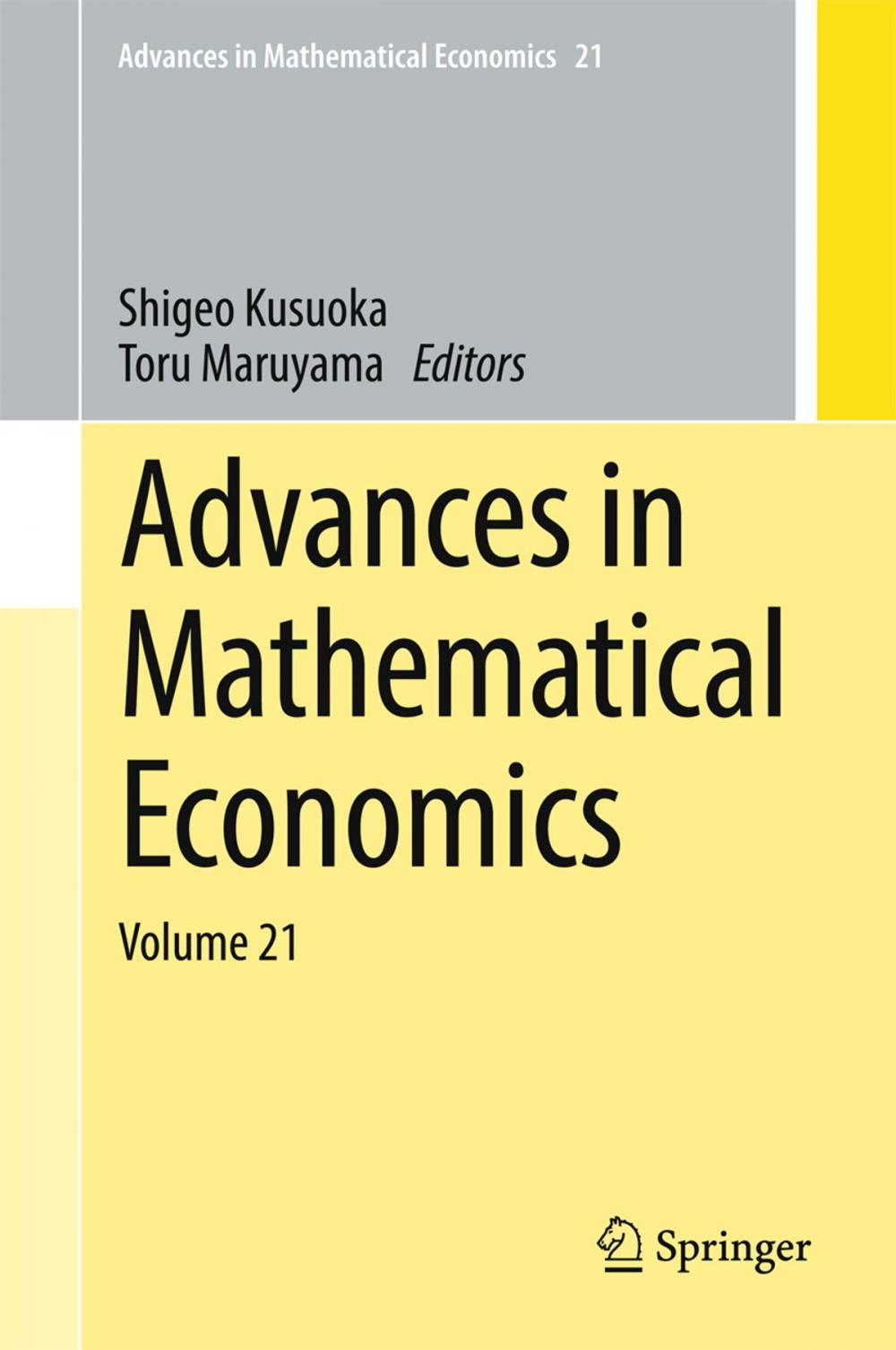 Big bigCover of Advances in Mathematical Economics