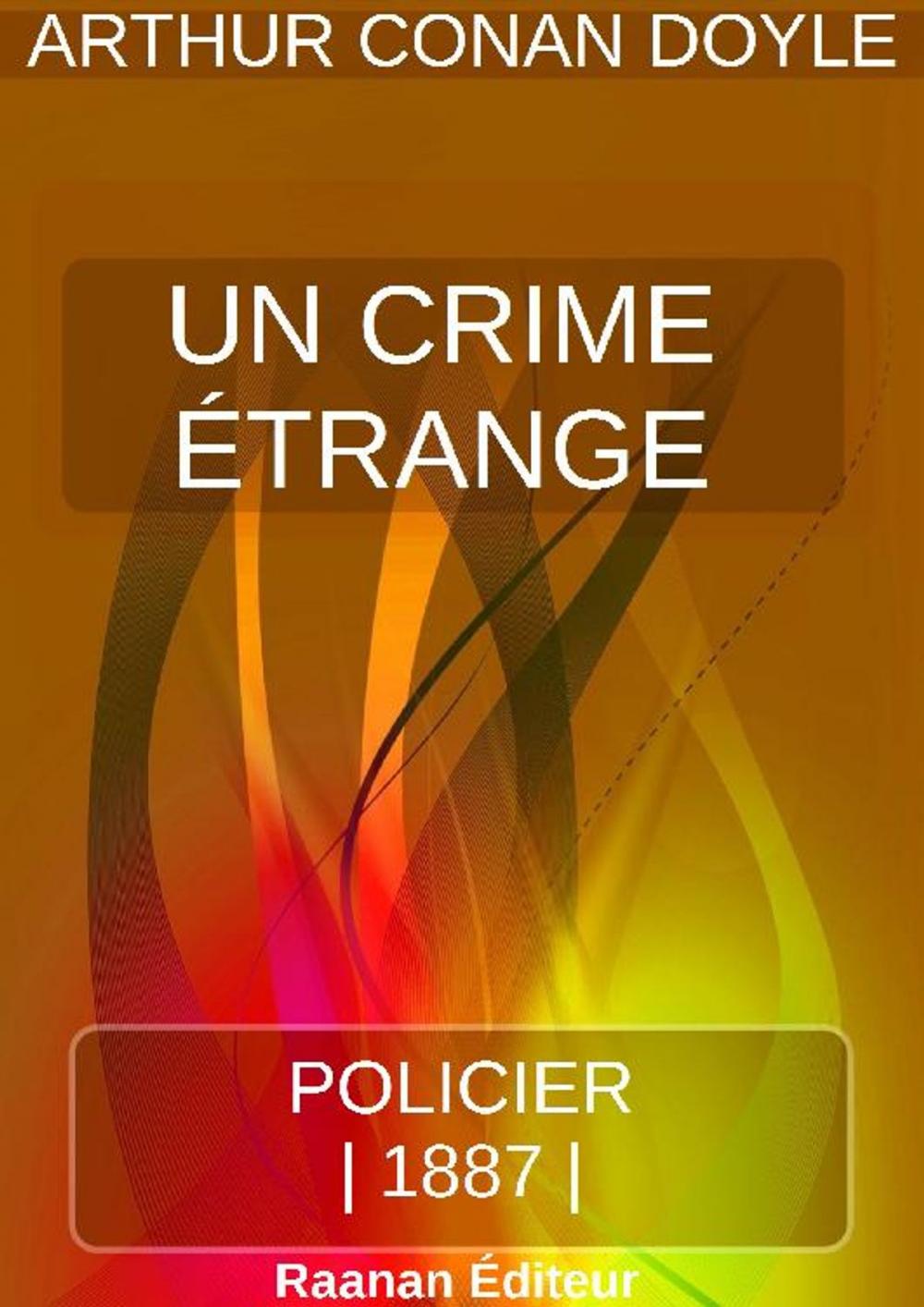 Big bigCover of UN CRIME ÉTRANGE