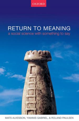 Cover of the book Return to Meaning by Manfred Steger
