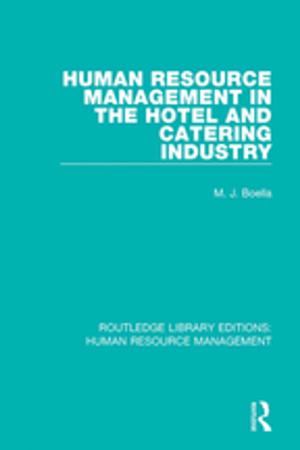 Cover of the book Human Resource Management in the Hotel and Catering Industry by John McNeill