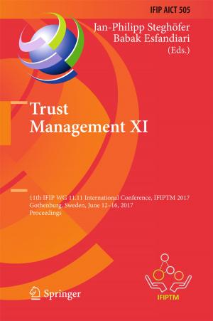 Cover of the book Trust Management XI by William Lane Craig