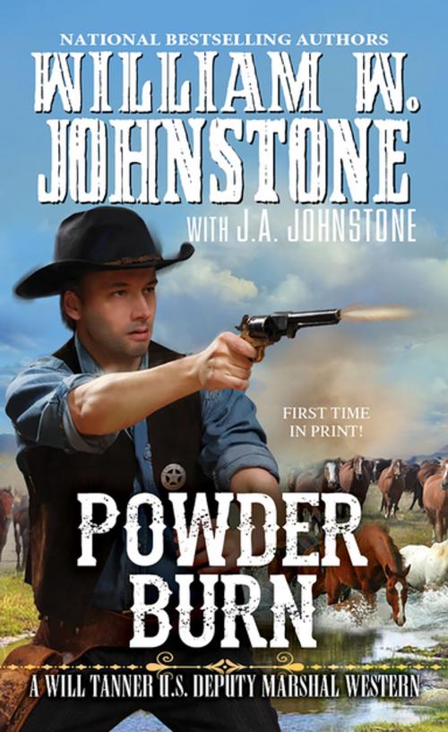 Cover of the book Powder Burn by William W. Johnstone, J.A. Johnstone, Pinnacle Books