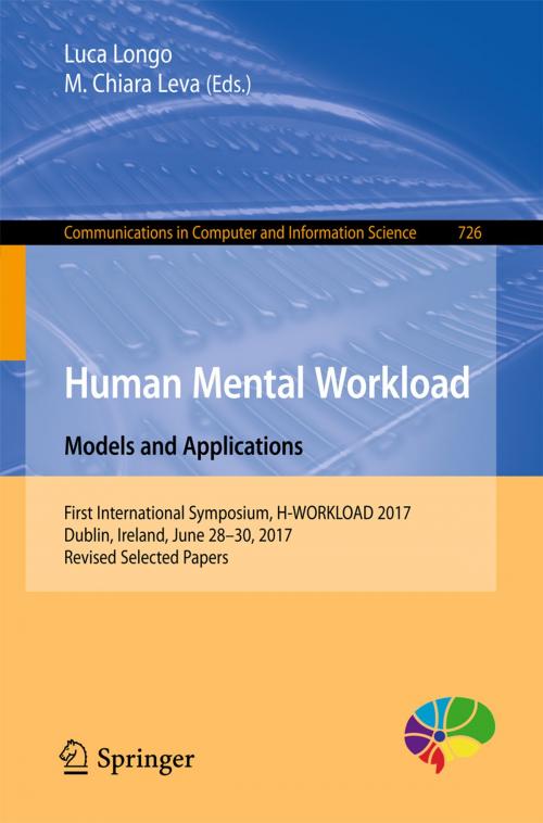 Cover of the book Human Mental Workload: Models and Applications by , Springer International Publishing