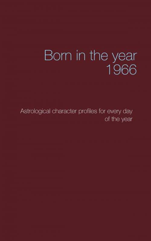 Cover of the book Born in the year 1966 by Christoph Däppen, Books on Demand