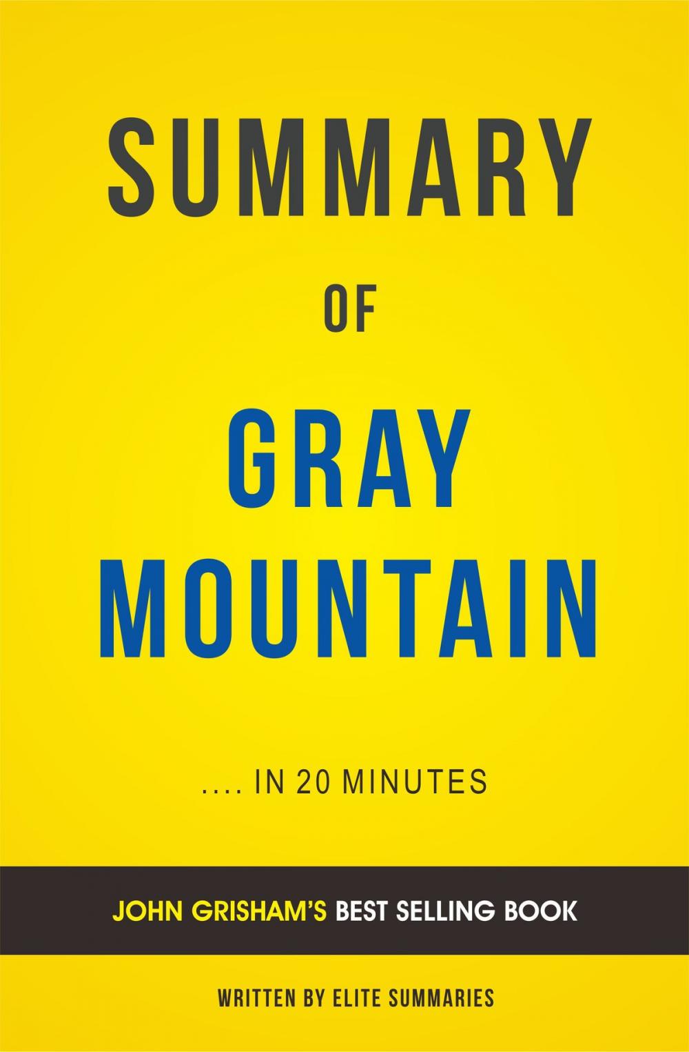 Big bigCover of Summary of Gray Mountain: by John Grisham | Includes Analysis