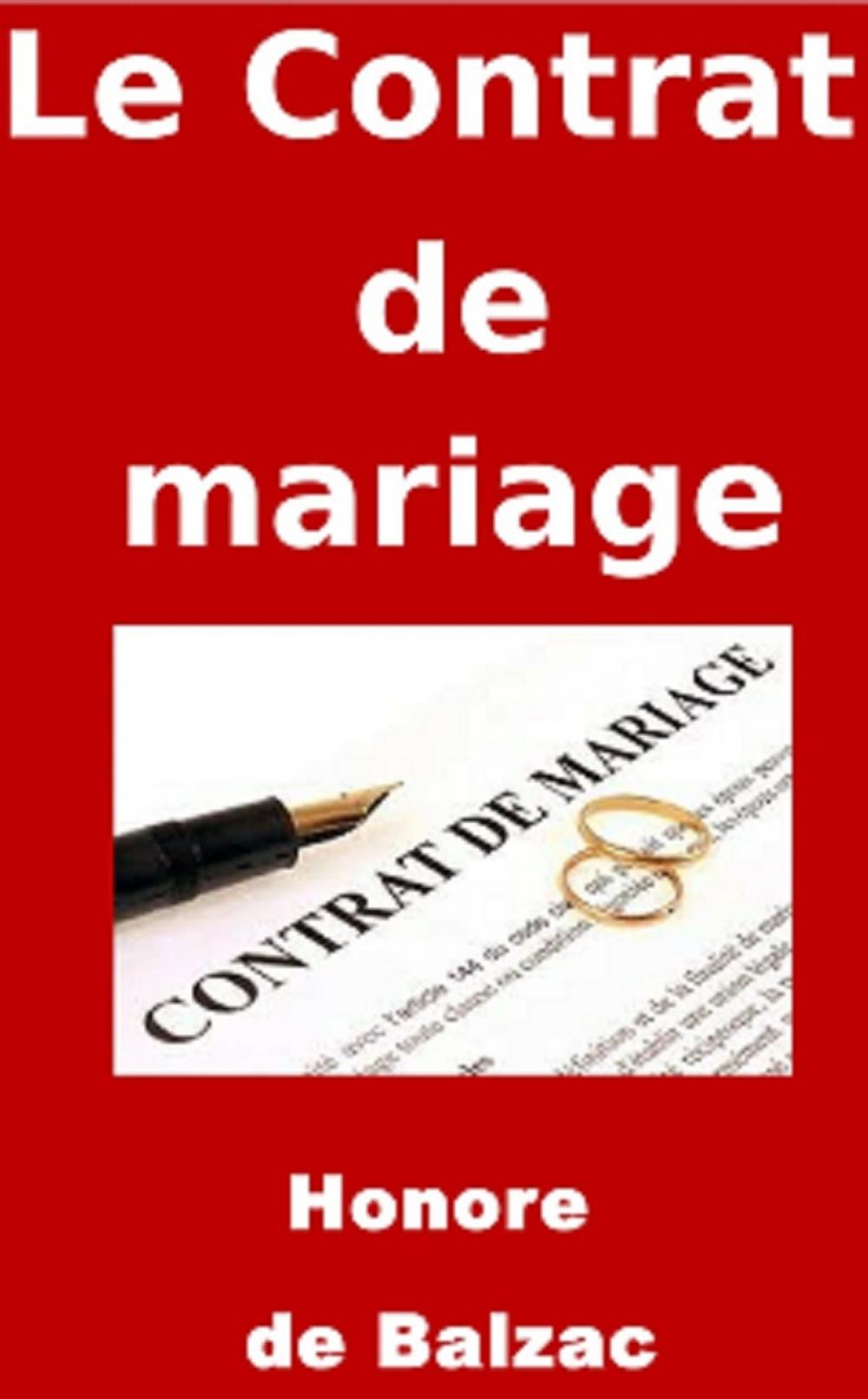 Big bigCover of Le Contrat de mariage