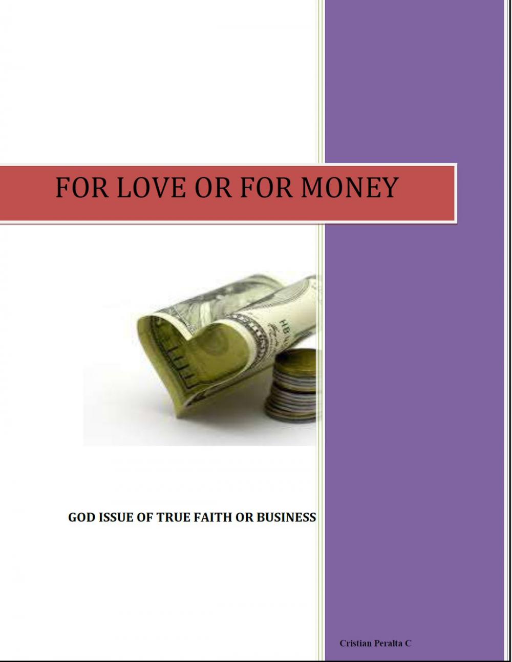 Big bigCover of FOR LOVE OR FOR MONEY