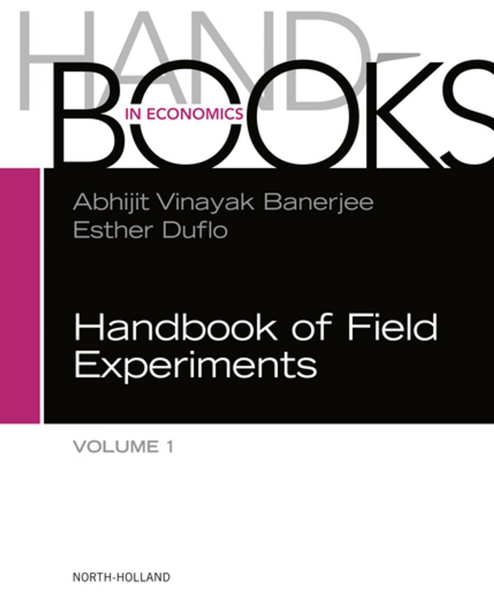 Big bigCover of Handbook of Field Experiments