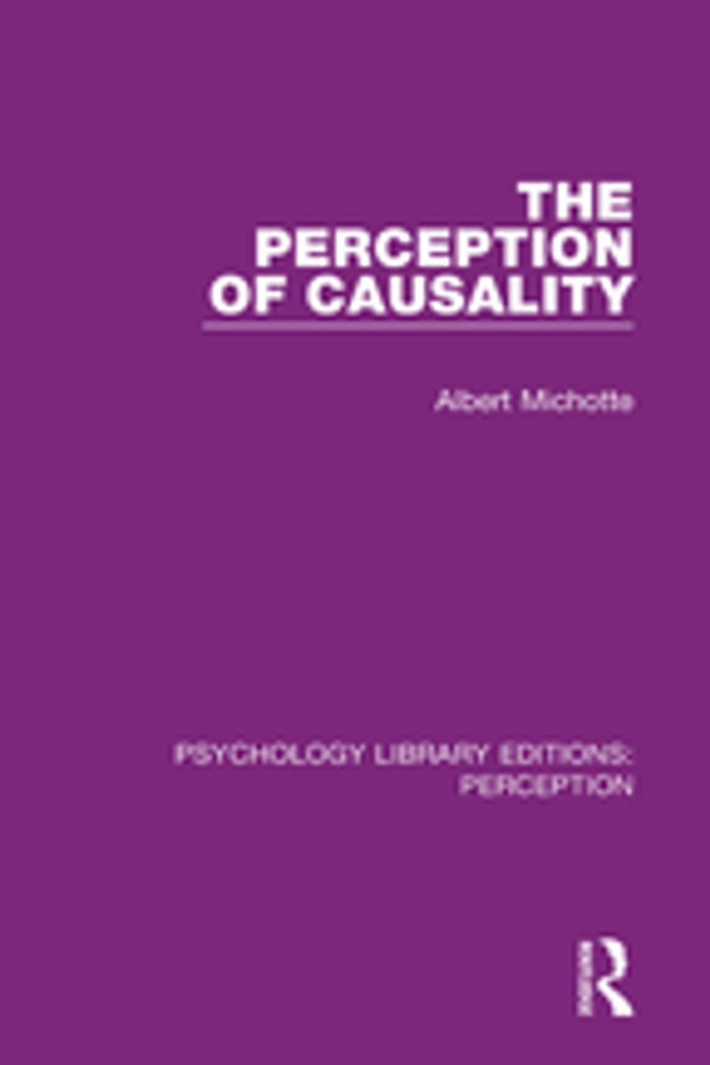 Big bigCover of The Perception of Causality