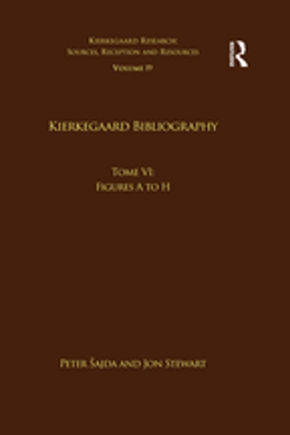 Big bigCover of Volume 19, Tome VI: Kierkegaard Bibliography