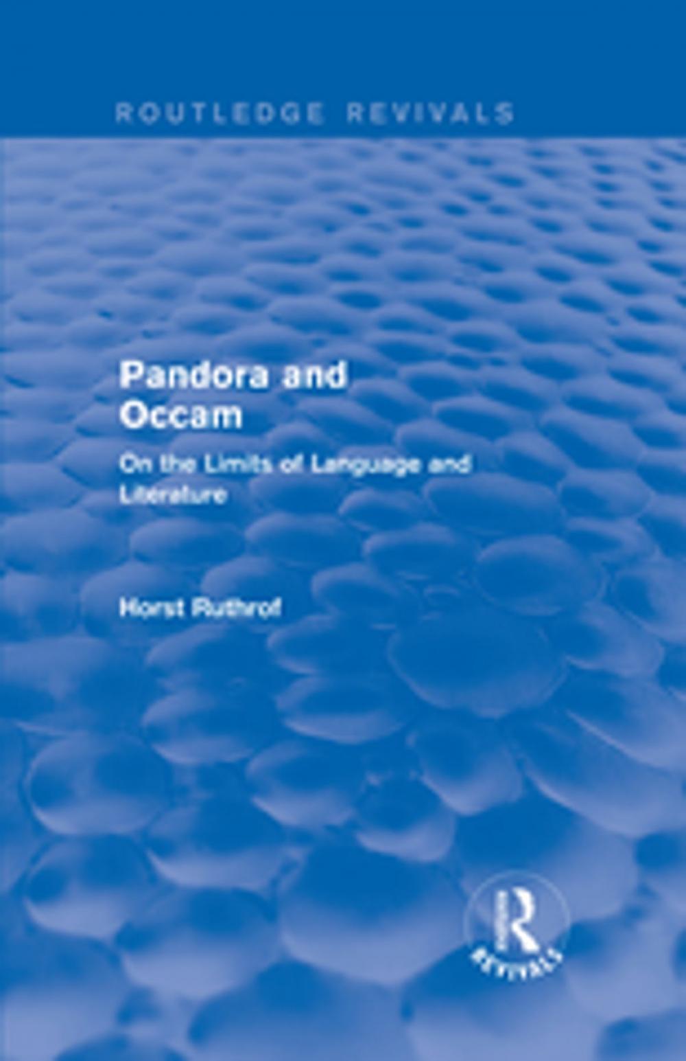 Big bigCover of Routledge Revivals: Pandora and Occam (1992)