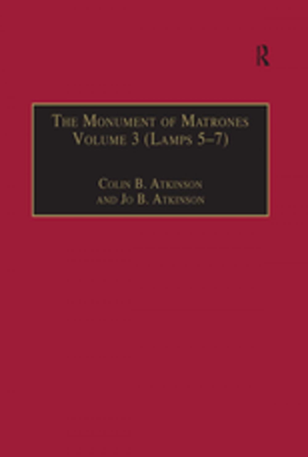 Big bigCover of The Monument of Matrones Volume 3 (Lamps 5–7)