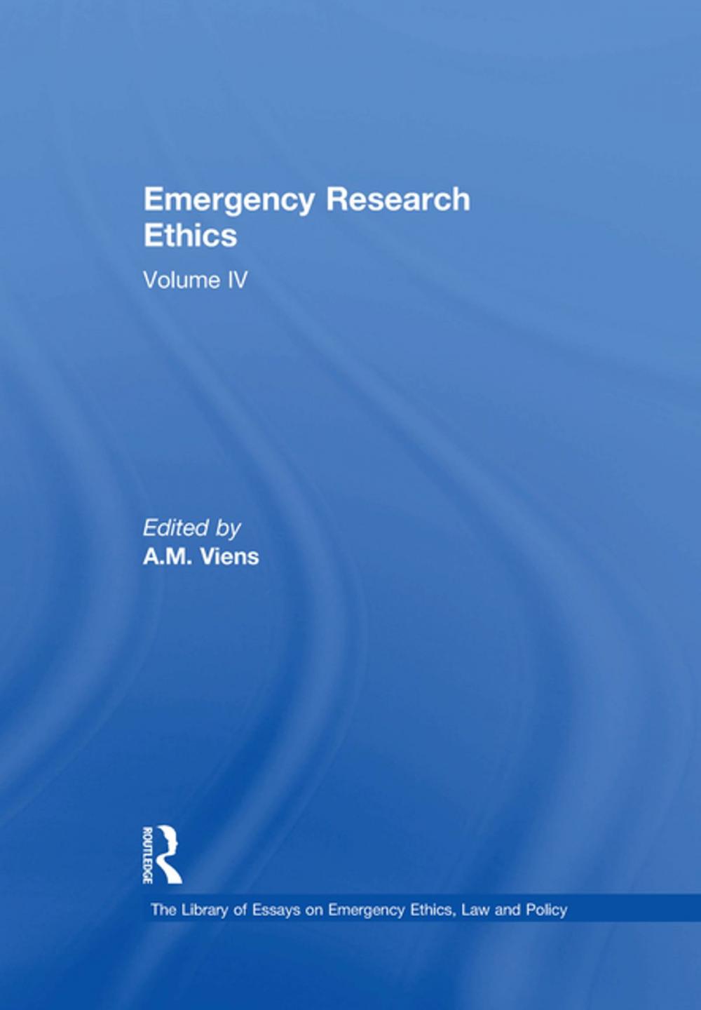 Big bigCover of Emergency Research Ethics