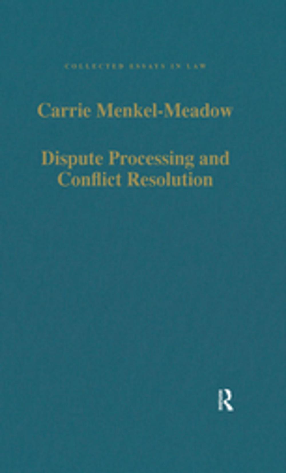 Big bigCover of Dispute Processing and Conflict Resolution