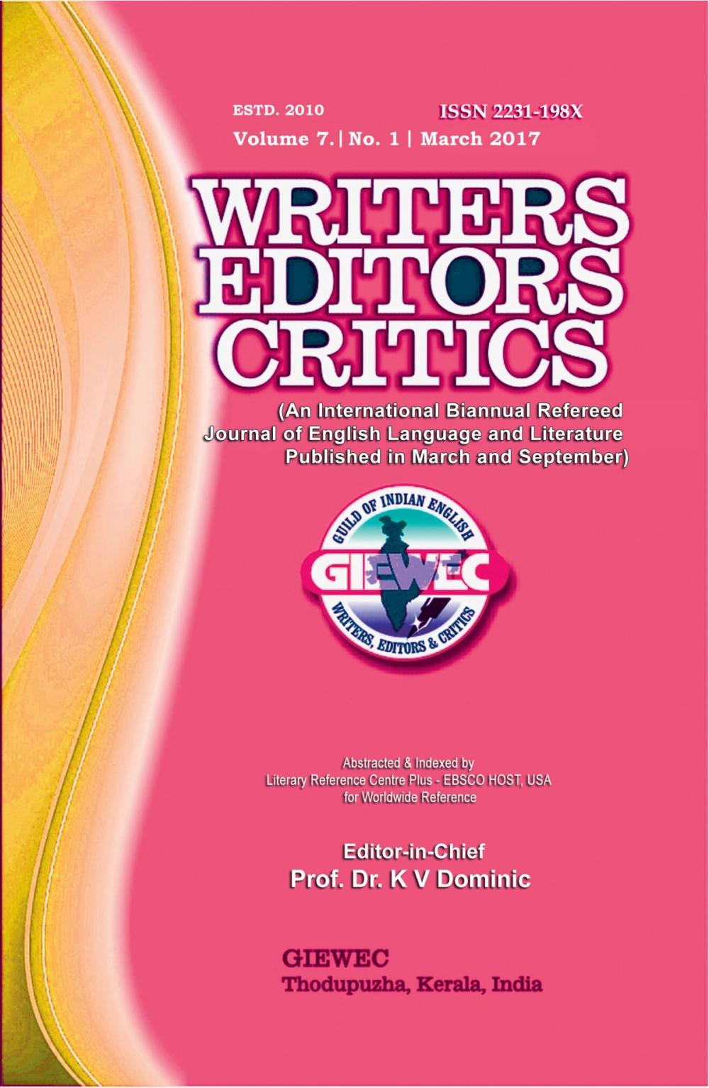 Big bigCover of Writers Editors Critics (WEC)