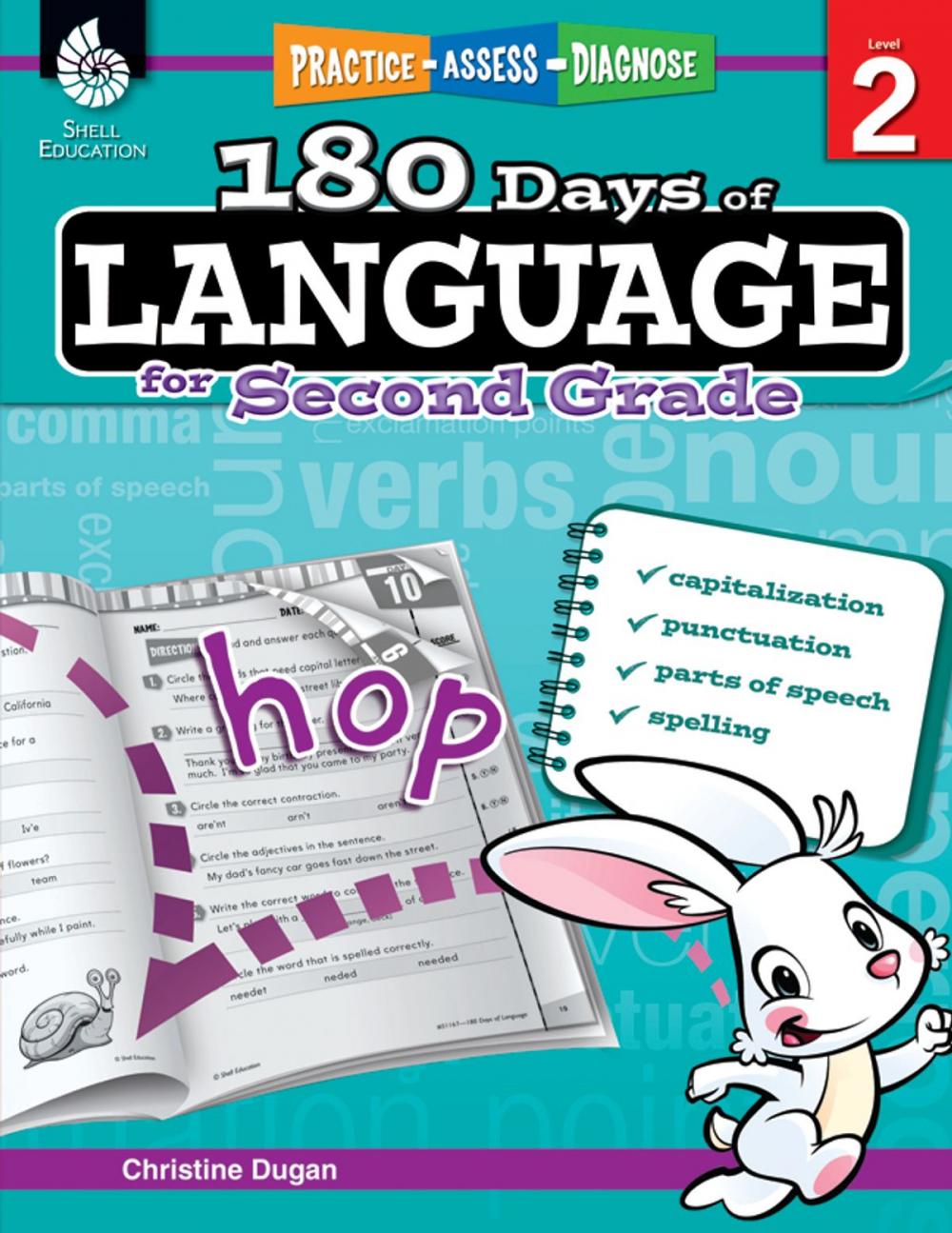 Big bigCover of 180 Days of Language for Second Grade: Practice, Assess, Diagnose