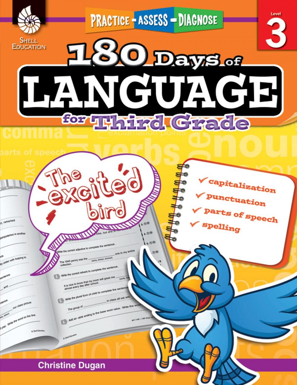 Big bigCover of 180 Days of Language for Third Grade: Practice, Assess, Diagnose