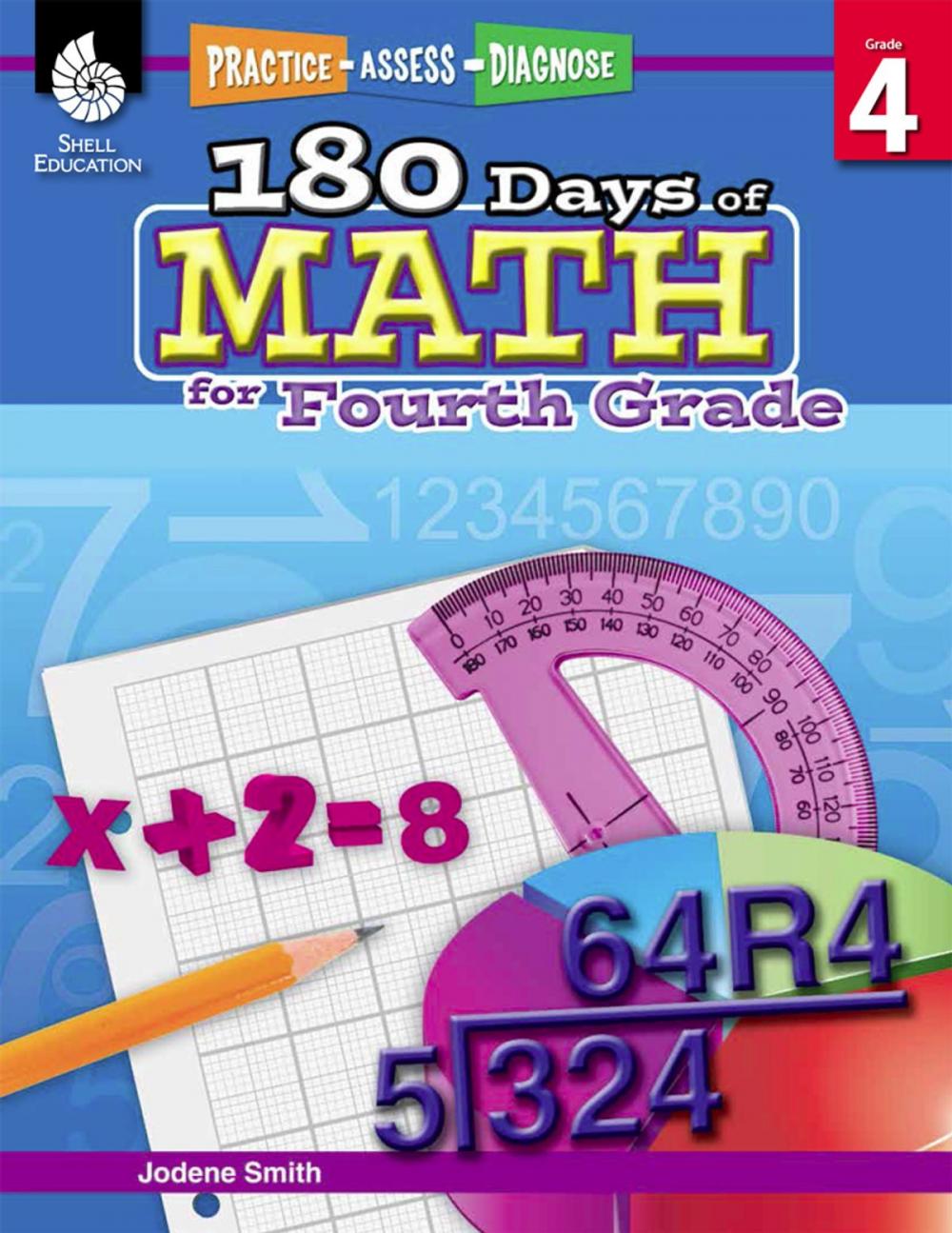 Big bigCover of 180 Days of Math for Fourth Grade: Practice, Assess, Diagnose