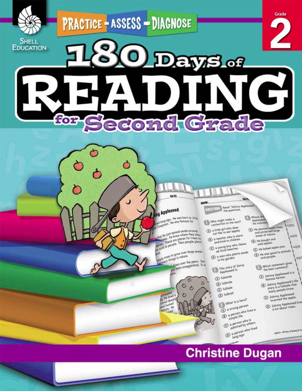 Big bigCover of 180 Days of Reading for Second Grade: Practice, Assess, Diagnose