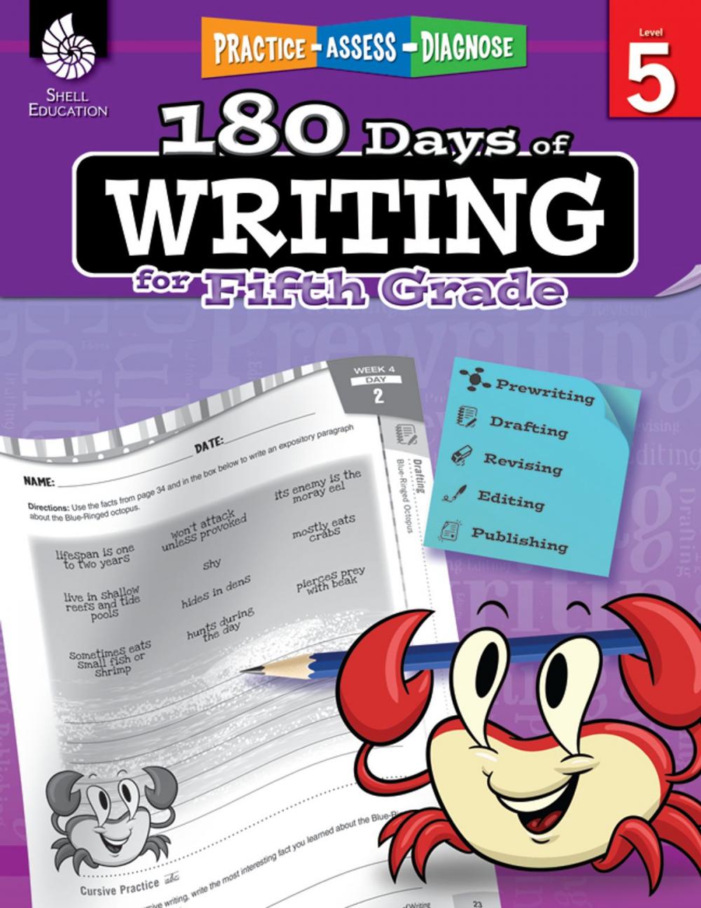 Big bigCover of 180 Days of Writing for Fifth Grade: Practice, Assess, Diagnose