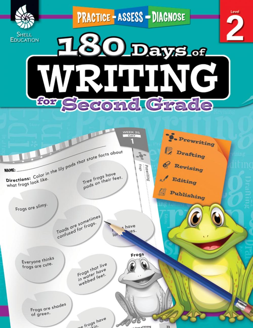 Big bigCover of 180 Days of Writing for Second Grade: Practice, Assess, Diagnose