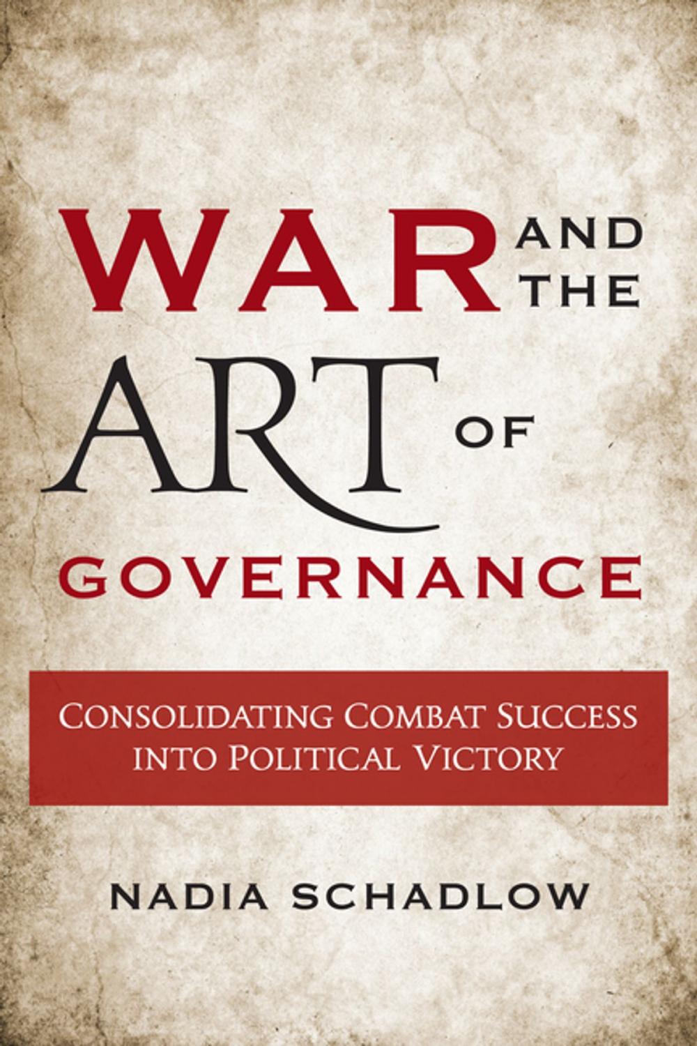 Big bigCover of War and the Art of Governance