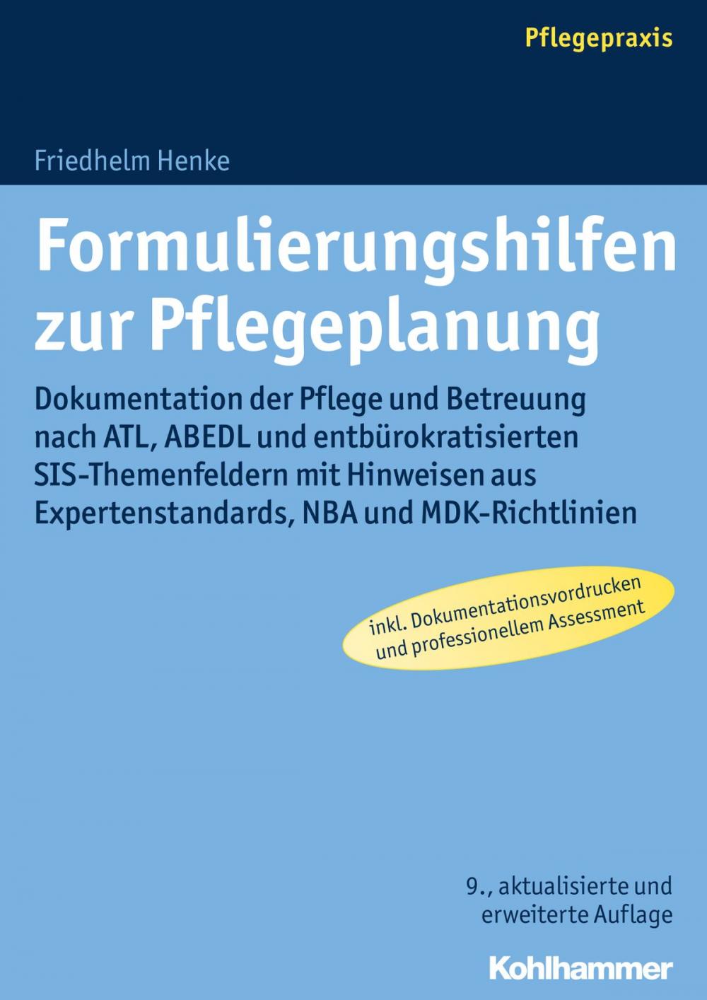 Big bigCover of Formulierungshilfen zur Pflegeplanung