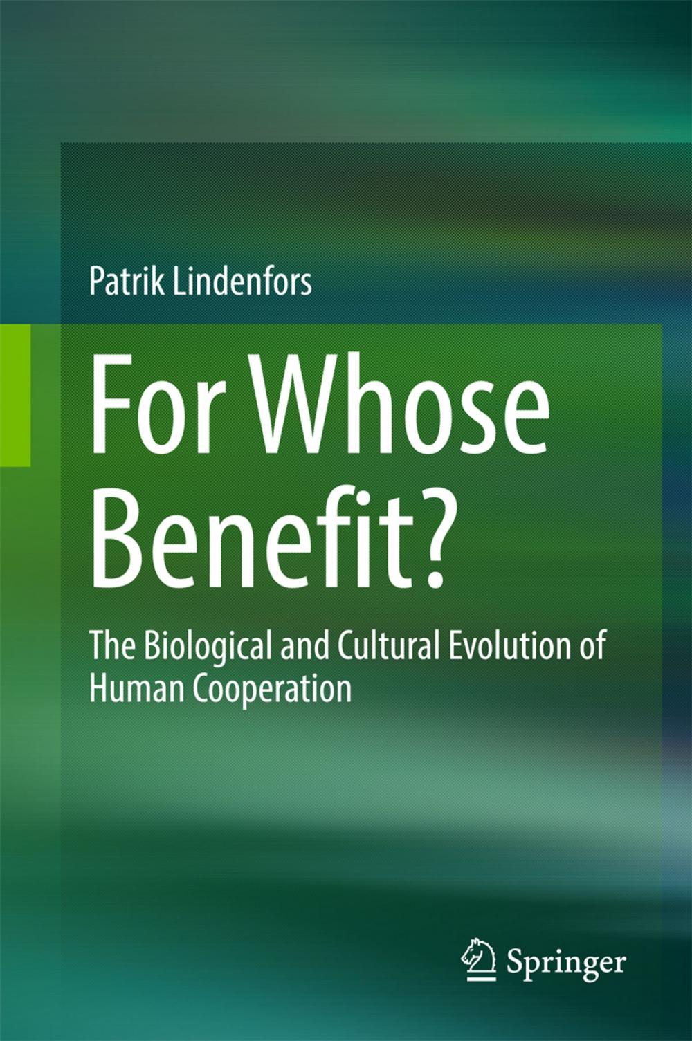 Big bigCover of For Whose Benefit?