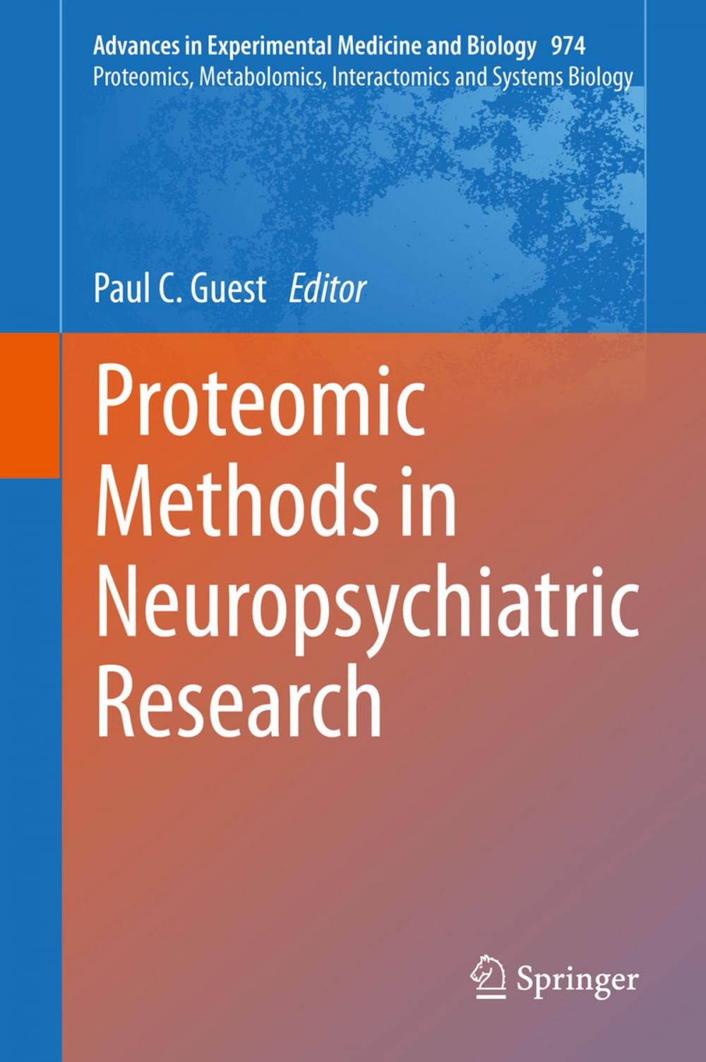 Big bigCover of Proteomic Methods in Neuropsychiatric Research