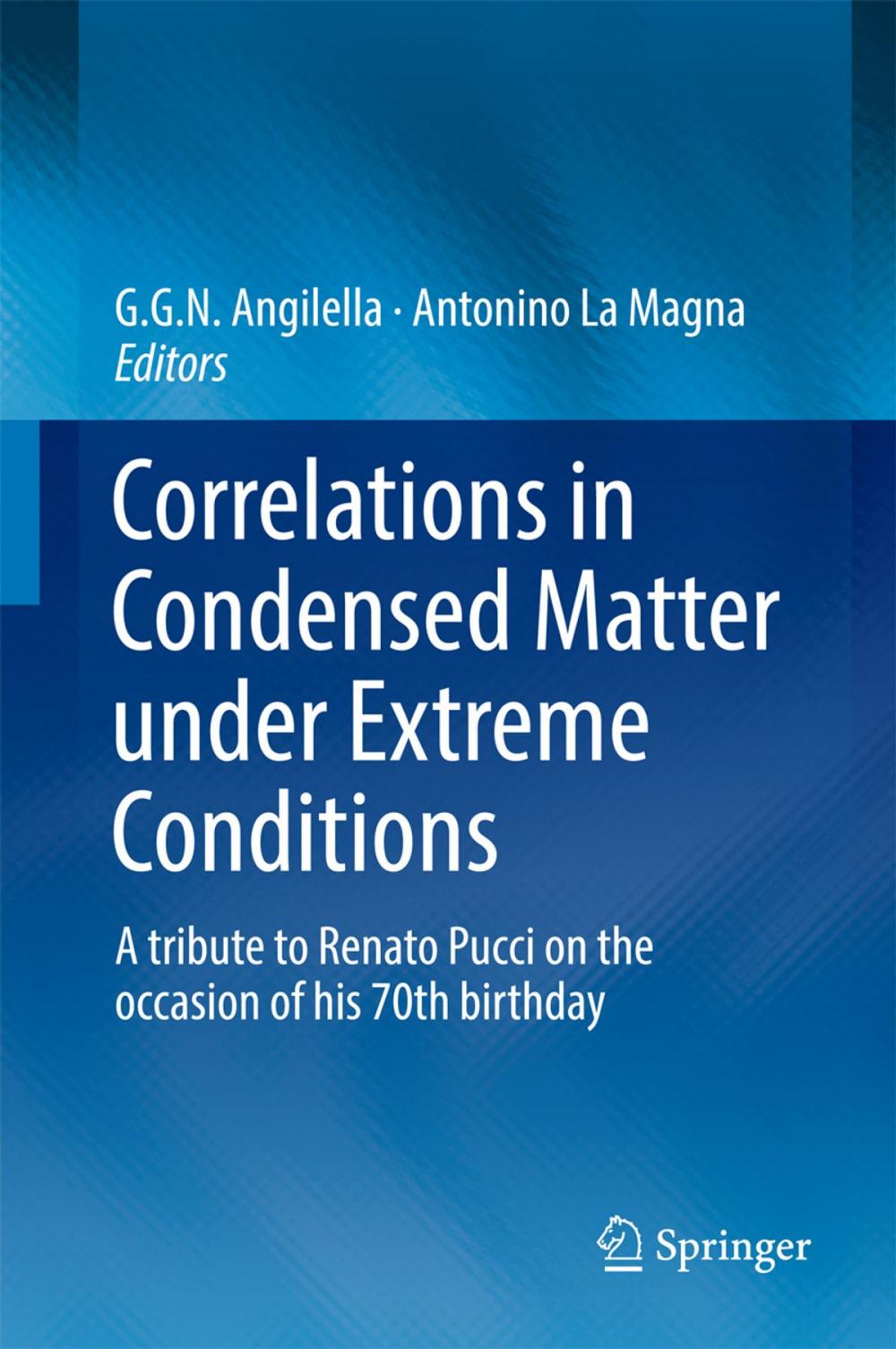 Big bigCover of Correlations in Condensed Matter under Extreme Conditions