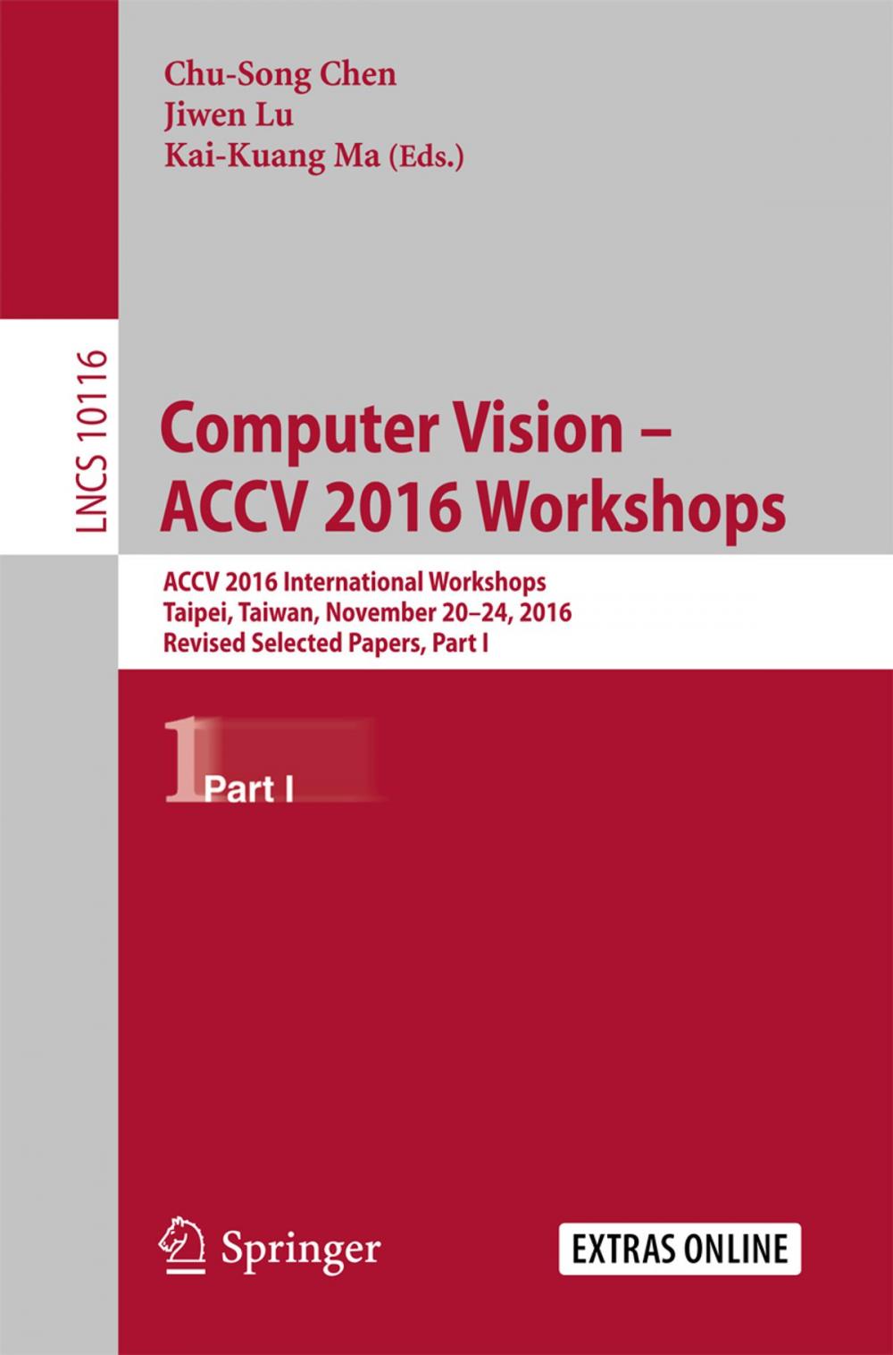 Big bigCover of Computer Vision – ACCV 2016 Workshops