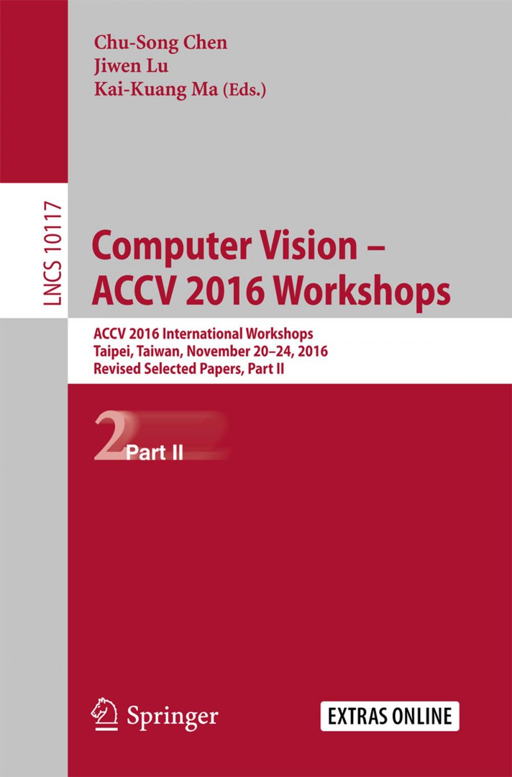 Big bigCover of Computer Vision – ACCV 2016 Workshops