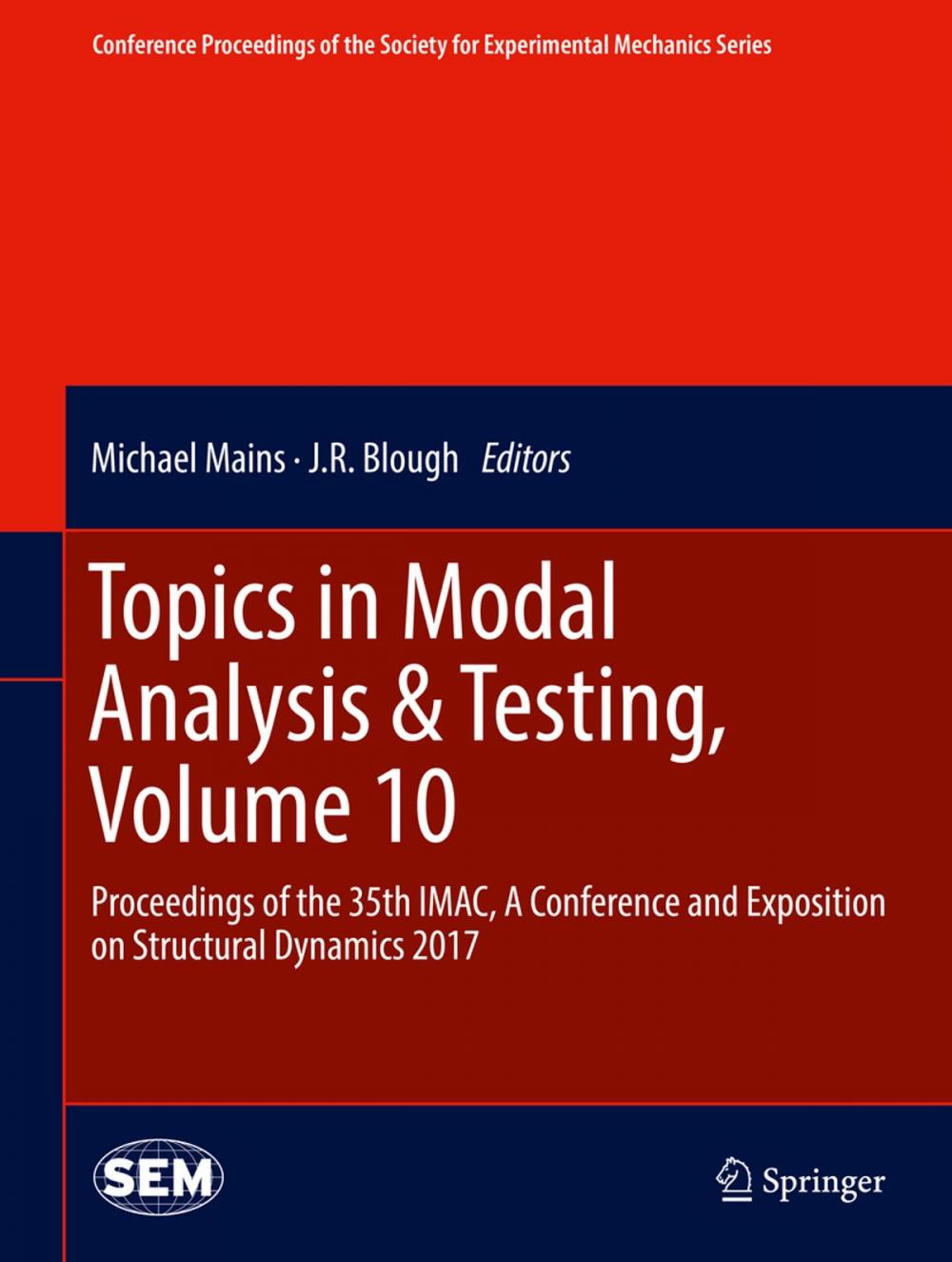 Big bigCover of Topics in Modal Analysis & Testing, Volume 10