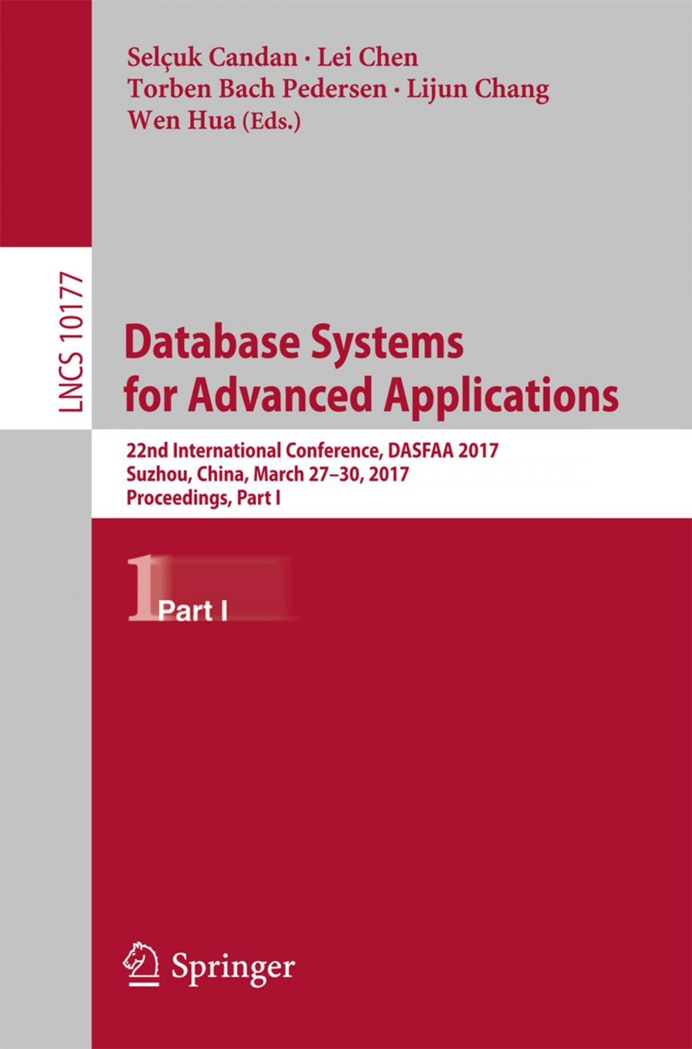 Big bigCover of Database Systems for Advanced Applications