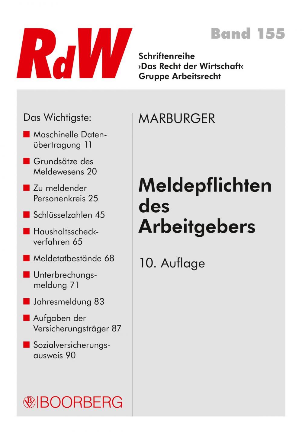 Big bigCover of Meldepflichten des Arbeitgebers