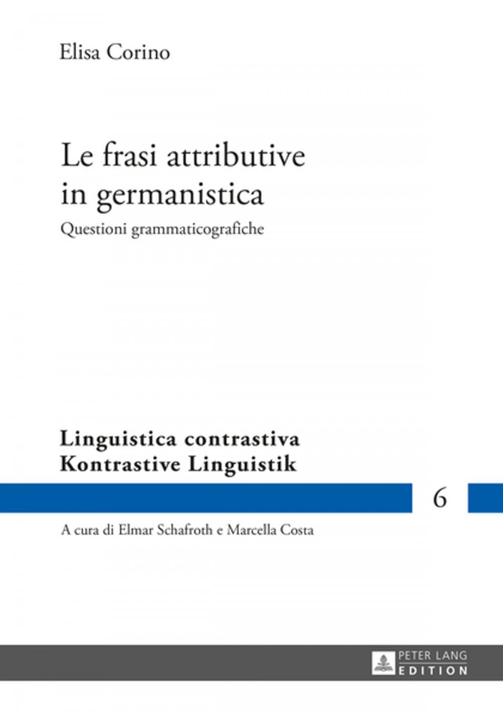 Big bigCover of Le frasi attributive in germanistica