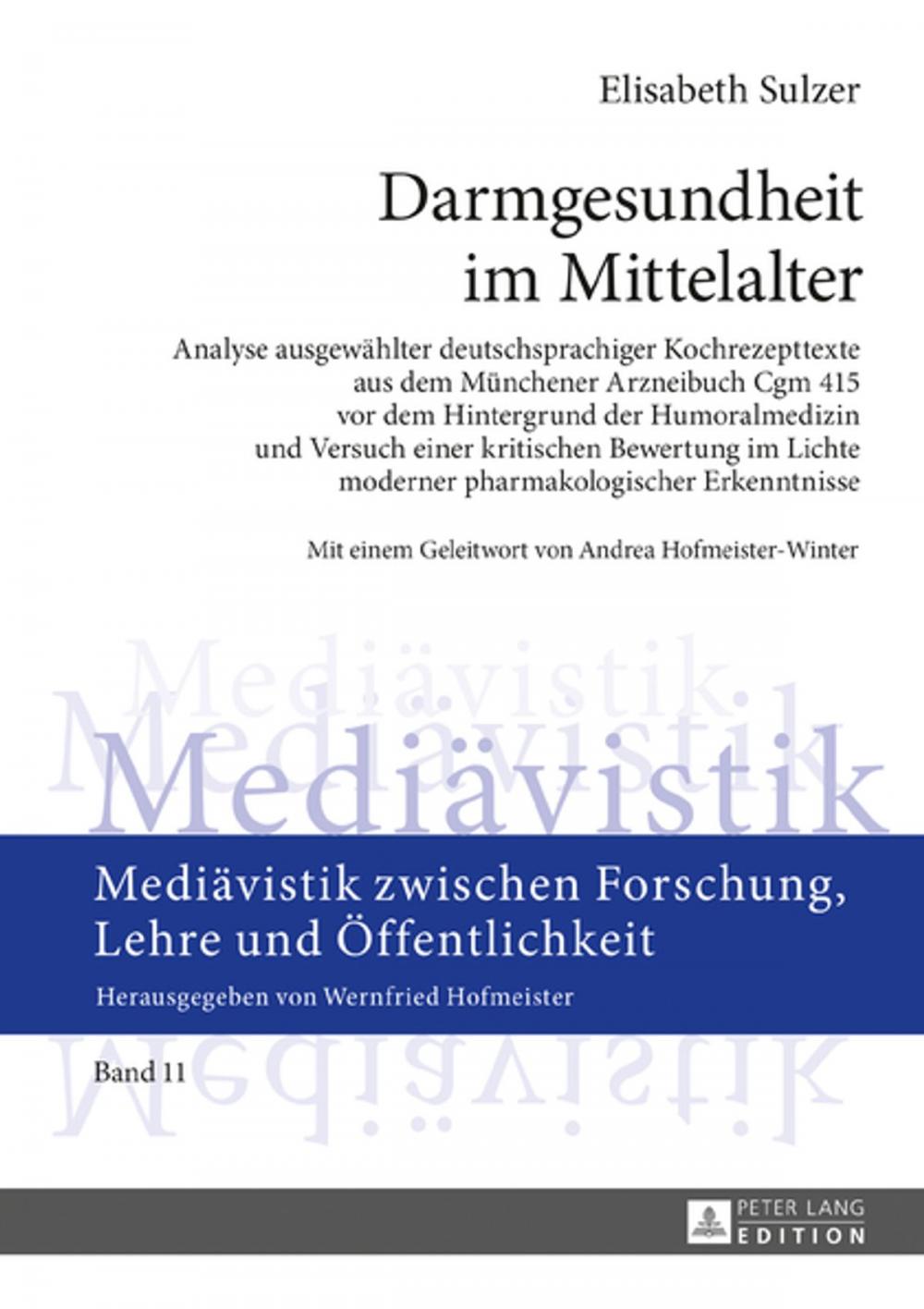 Big bigCover of Darmgesundheit im Mittelalter