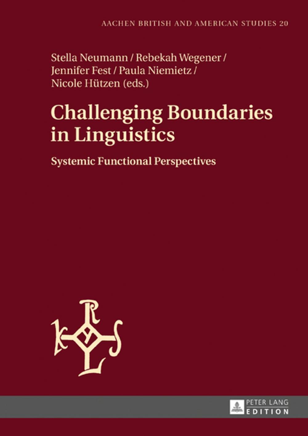 Big bigCover of Challenging Boundaries in Linguistics