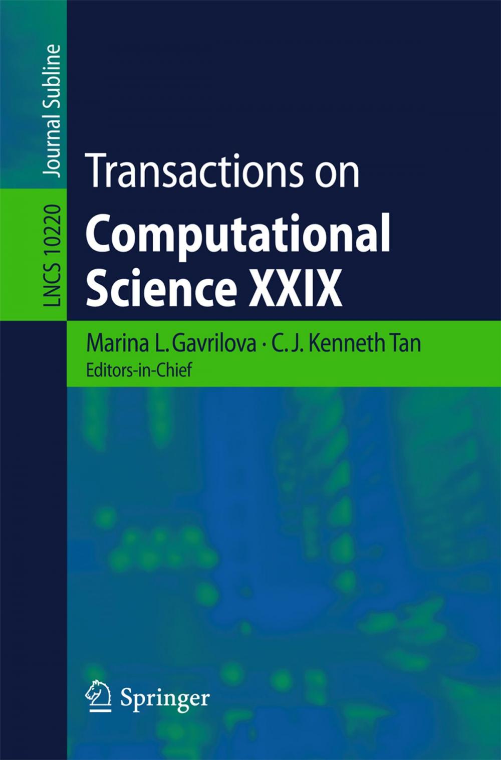 Big bigCover of Transactions on Computational Science XXIX