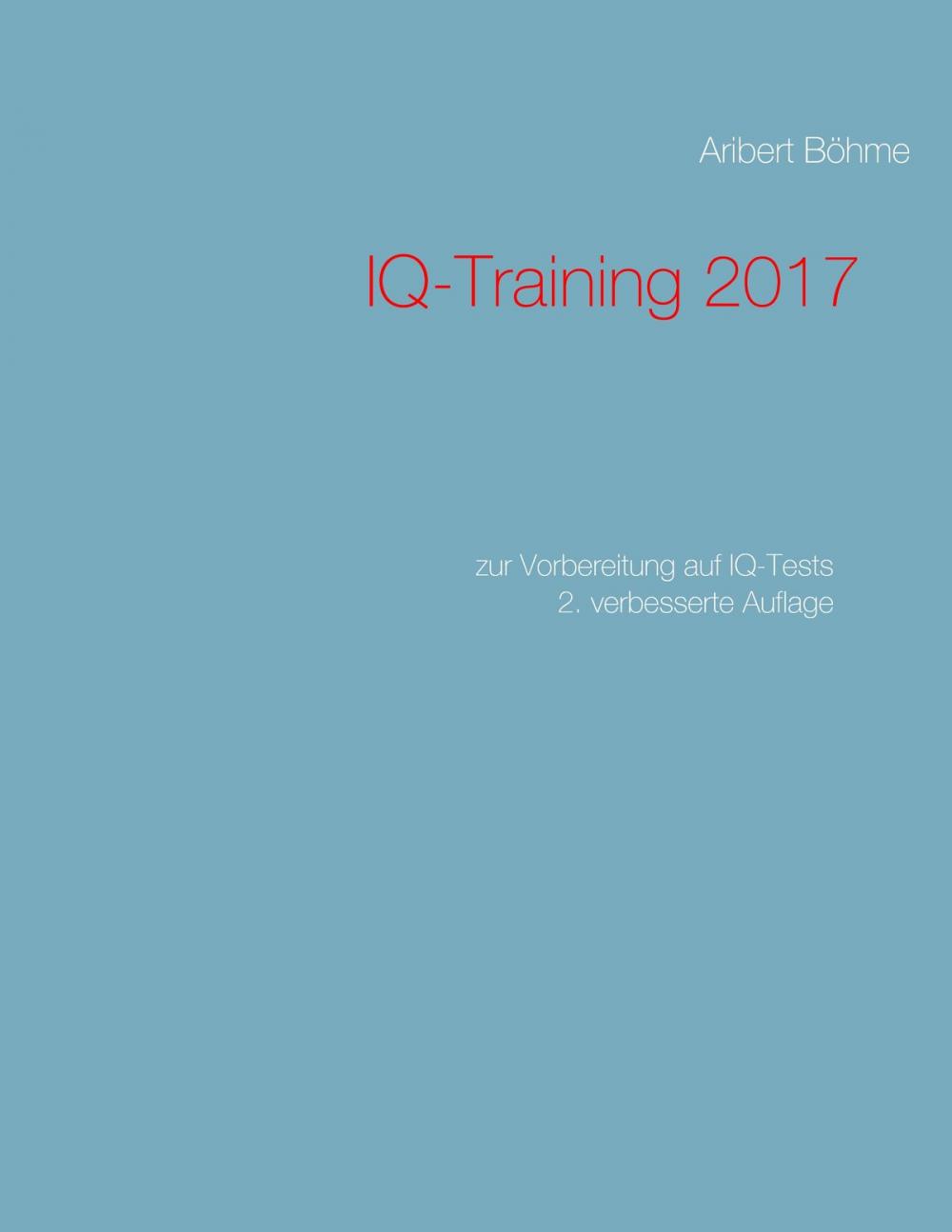 Big bigCover of IQ-Training 2017