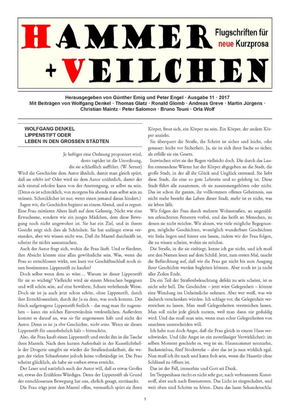 Big bigCover of Hammer + Veilchen Nr. 11